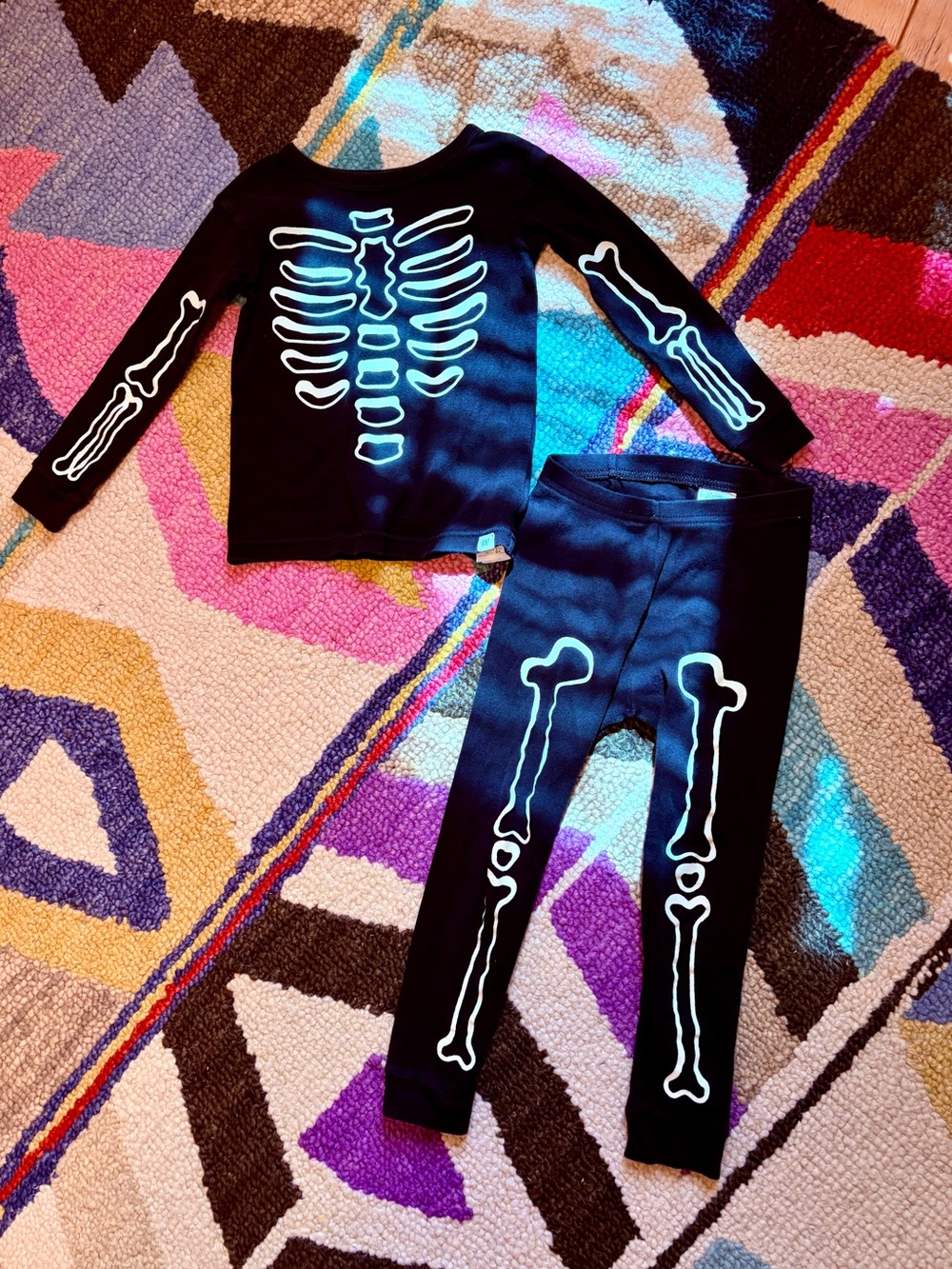 Baby GAP Organic Cotton Skeleton Pajamas - 4T